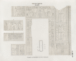 Neues Reich. Dynastie  XVIII.  Tempel von Semneh [Semna]. Aeussere Südwand.