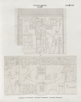 Neues Reich. Dynastie  XVIII.  Tempel von Semneh [Semna]: a. Innere Nordwand; b. Innere Ostwand.