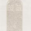 Neues Reich. Dynastie  XVIII. Theben [Thebes]: Stele hinter den Kolossen Amenophis III.