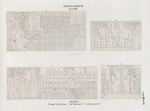 Neues Reich. Dynastie  XVIII. Tempel von  Luqsor [Luxor]: a. b. Kammer F.; c. d. Kammer C'.