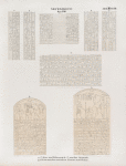Neues Reich. Dynastie  XVIII.  a - f  Altar und Felsenstele [f], von Ost-Selseleh [Gebel el-Silsilis];  g. h. Felsenstelen zwischen Assuan [Aswân] und Philae.