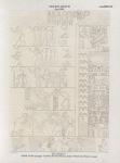 Neues Reich. Dynastie XVIII.  El Amarna [Tell el-Amarna]. Nördliche Gräbergruppe. Grab 3. Zweiter Raum, linker Theil der Hinterwand.