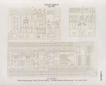 Neues Reich. Dynastie XVIII.  El Amarna [Tell el-Amarna]. Nördliche Gräbergruppe. Grab 3. Zweiter Raum, a. rechter Theil der Hinterwand; b. c. rechte Wand.