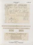 Neues Reich. Dynastie XVIII.  El Amarna [Tell el-Amarna]. Südliche Gräbergruppe.  Grab 1.  a. Thürwand  rechts [C.]; b. c. Architrav ; d. e. Abcus ; f. Thürarchitrav.