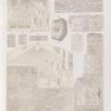 Neues Reich. Dynastie XVIII.   a. b. Felsenstelen von  El Amarna [Tell el-Amarna]; c. g. Verbaute Blöcke aus Karnak; [c. jetzt im K. Mus. zu Berlin.]; h. Ziegel aus Theben; i. Felsenstele von Silsilis; k. Pylon von Soleb.