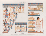 Neues Reich. Dynastie XVIII. Theben [Thebes]. Qurnet Murrâi [Blatt 2], a.  Rechte Hinterwand [b]; b. Linke Hinterwand [e].