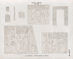 Neues Reich. Dynastie XVIII.  a - e   aus Theben [Thebes]; f - h Felsengrotte von Silsilis [Gebel el-Silsila].
