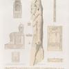 Neues Reich. Dynastie XIX. a - c. Statue in Alexandrien [Alexandria]; d. Obelisk von San [Tanis]; e - h. Statue in Metrahenne [Mît Ruhaynah]; i. k. Felseninschriften neben der  zweiten Pyramide von Giseh [Jîzah]; l. vom Osiristempel zu Abydos.