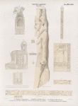 Neues Reich. Dynastie XIX. a - c. Statue in Alexandrien [Alexandria]; d. Obelisk von San [Tanis]; e - h. Statue in Metrahenne [Mît Ruhaynah]; i. k. Felseninschriften neben der  zweiten Pyramide von Giseh [Jîzah]; l. vom Osiristempel zu Abydos.