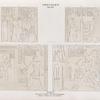 Neues Reich. Dynastie XIX. Theben [Thebes]. Karnak. Grosser Tempel. Hypostyl: a. Säule ; b. Ostwand ; c. d. Südwand.