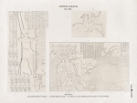 Neues Reich. Dynastie XIX. Theben [Thebes]. Karnak. Grosser Tempel: a. Südliche Aussenwand; b. c. Mauer an der Südwand der grossen Pfeilerhalle.