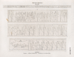Neues Reich. Dynastie XIX. Theben [Thebes]. Luqsor [Luxor]: a. Pylon, Vorderseite; b. Architrav im ersten Hofe.