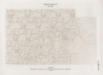 Neues Reich. Dynastie. XIX. Theben [Thebes]. Memnonia [Ramesseum]. Tempel Ramses II. Erster Pylon. Westseite, Südhälfte. Blatt B.