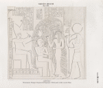 Neues Reich. Dynastie XIX. Theben [Thebes]. Memnonia [Ramesseum]. Tempel Ramses II. Hypostyl. Westwand, rechts von der Thür.