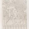Neues Reich. Dynastie XIX.  Abusimbel [Abû Sunbul]. Grosser Tempel, Raum F, Ostwand, linke Seite.
