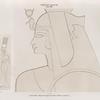Neues Reich. Dynastie XIX.  Abusimbel [Abû Sunbul]. Kleiner Tempel, auf einem Pfeiler in Raum C.