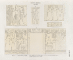 Neues Reich. Dynastie XIX. Theben [Thebes]: a - c.  Bab el Meluk [Bîbân el-Mulûk], Grab 14 ; d. Felsenbilder hinter Medînet Hâbu, zwischen Sect.III und XIX des Planes;  e. Gräber der Prinzessinnen No. 9.