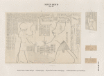 Neues Reich. Dynastie XX.  Medînet Hâbu. Grosser Tempel: a. Erster Pylon; b. Erster Hof, rechter Säulengang; c. d. Elbendaselbst am Granitthore.