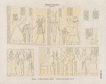 Neues Reich. Dynastie XX.  Theben [Thebes]: a - d.  Bab el Meluk [Bîbân el-Mulûk], Grab 19; e - g. Prinzessinnengräber, Grab 11.