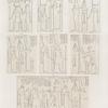 Neues Reich. Dynastie XX.  Theben [Thebes], Karnak: a-g. Säulen im Hypostyl.