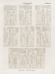 Neues Reich. Dynastie XX.  Theben [Thebes], Karnak: a-g. Säulen im Hypostyl.