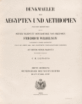 Title page] Denkmaeler aus Aegypten und Aethiopien nach den Zeichnungen der von seiner Majestat dem Koenige von Preussen Friedrich Wilhelm IV[].  Dritte Abtheilung: Denkmaeler des Neuen Reichs. [Blatt 242-304].