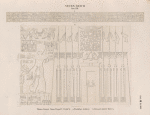 Neues Reich. Dynastie XXI. Theben [Thebes]. Karnak. Chôns [Khonsu]-Tempel T,  Vorhof D:  a. Westlicher Architrav; b. Ostwand, unterer Theil A.