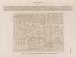 Neues Reich. Dynastie XXI. Theben [Thebes]. Karnak. Chôns [Khonsu]-Tempel T.,  Vorhof D.:  a. Oestlicher Architrav; b. Ostwand, unterer Theil B.