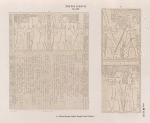 Neues Reich. Dynastie XXII.  a-c. Theben [Thebes]. Karnak. Grosser Tempel. Vorhof, Winkel C.