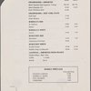 Mother's Day dinner menu, Gramercy Park Hotel