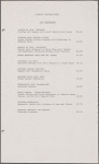 Luncheon menu, Library