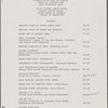 Lunch menu, Library Room