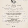 Sunday Easter menu, Park Lane