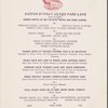 Sunday Easter dinner menu, Park Lane
