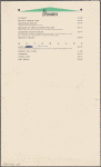 Dinner menu, Alfredo