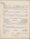 Thursday dinner menu, The Waldorf-Astoria