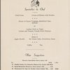 Sunday brunch menu, Park Lane