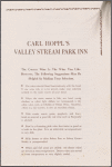 Wine list menu, Carl Hoppl's Valley Stream Park Inn