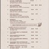 Wine list menu, Carl Hoppl's Valley Stream Park Inn