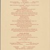 Sunday Mother's Day brunch and dinner menu, Park Lane