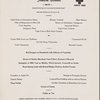 Monday dinner menu, The Rendez-Vous at The Plaza