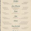 À la carte menu, CP