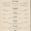 À la carte menu, CP