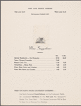 Sunday Mother's Day brunch menu, Park Lane