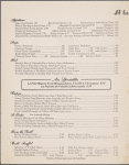 Tuesday dinner menu, The Waldorf-Astoria