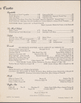 Wednesday dinner menu, The Waldorf-Astoria