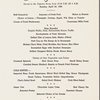 Sunday brunch menu, Park Lane