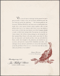 Thursday dinner menu, The Waldorf-Astoria