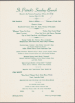Sunday St. Patrick's Day brunch menu, St. Patrick's Day, Park Lane