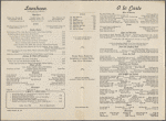 Monday lunch menu, Ports O' Call